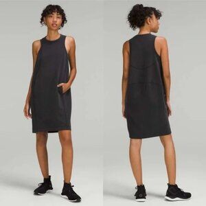 Lululemon Softstreme Back In Action Sleeveless Dress Black Size 6
